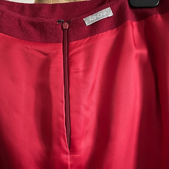 AGNONA SCARLET CASHMERE 2PC DRESS US 6 - Picture 5 of 5